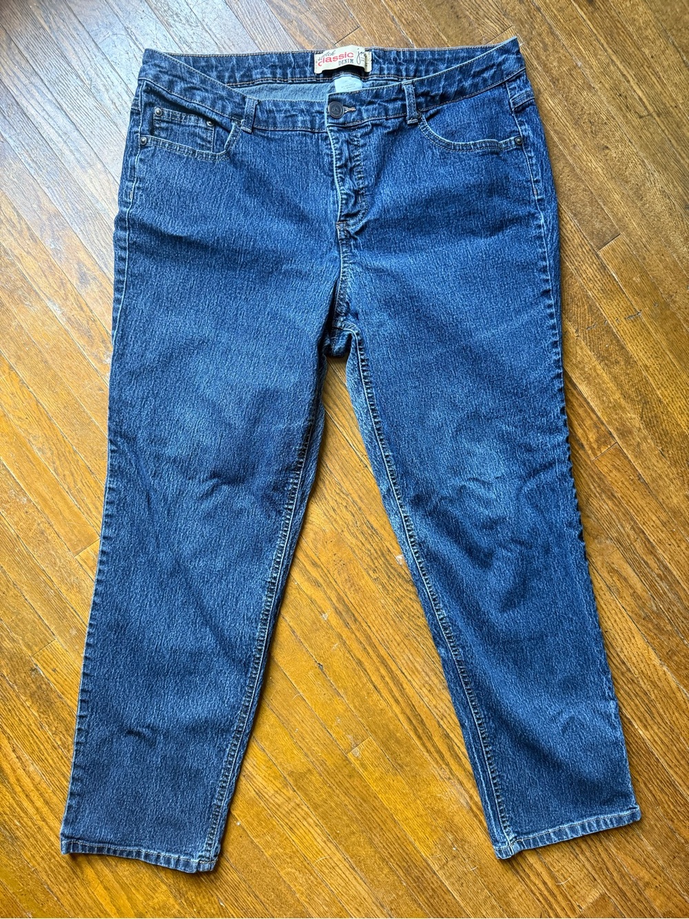 Just My Size Blue Stretch Classic Denim Jeans
